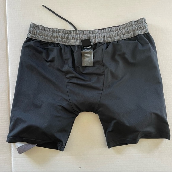 Men Hurley Color-block Gray-Black  Drawstring Lined Swim Board Shots size Large - Picture 10 of 12